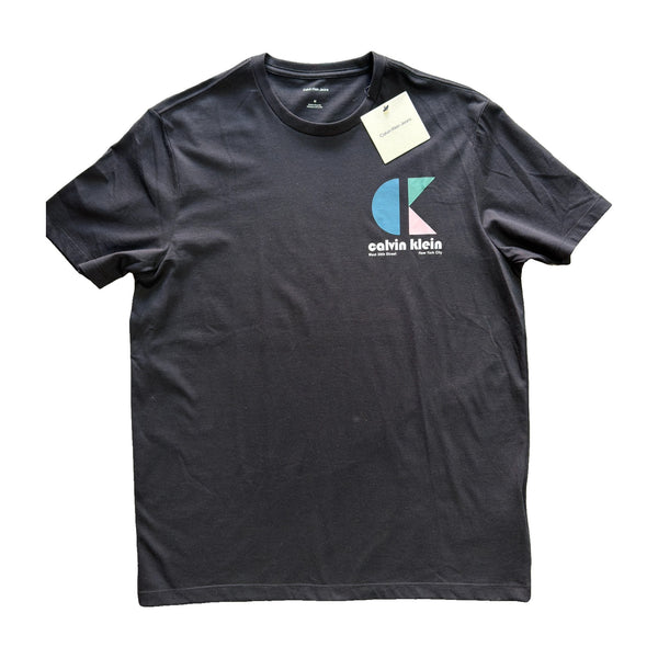 Camiseta Calvin Klein Hombre Negra Logo CK Multicolor