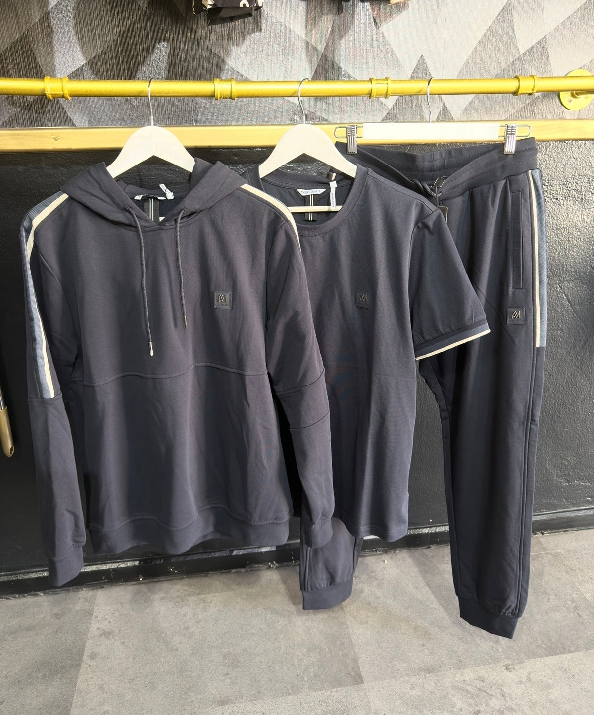 Sudadera Antony Morato Hombre Azul Marino con Capucha