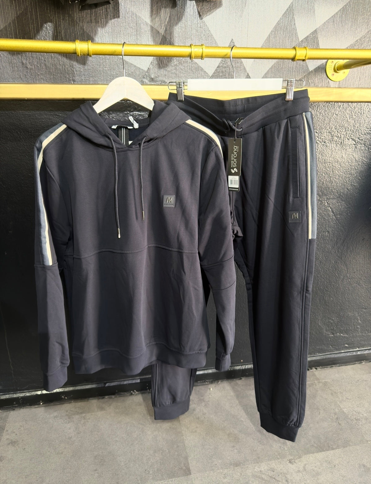 Sudadera Antony Morato Hombre Azul Marino con Capucha