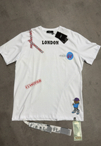 George V Camiseta Blanca Unisex Con Estampados London