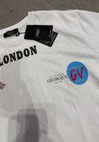 George V Camiseta Blanca Unisex Con Estampados London