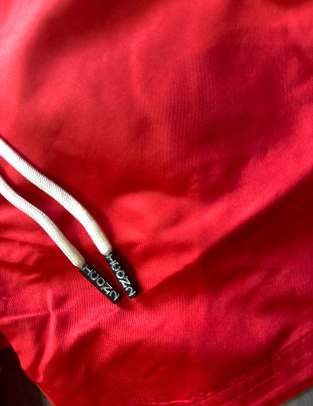 Bañador Hombre Icon2 Rojo Tejido Ligero de Secado Rápido Cintura Elástica con Cordón