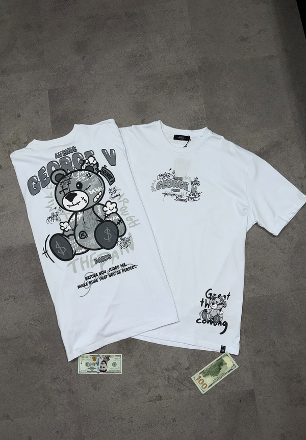 Camiseta George V Unisex Minimalista Y Versátil Con Tejido Suave Para Diario