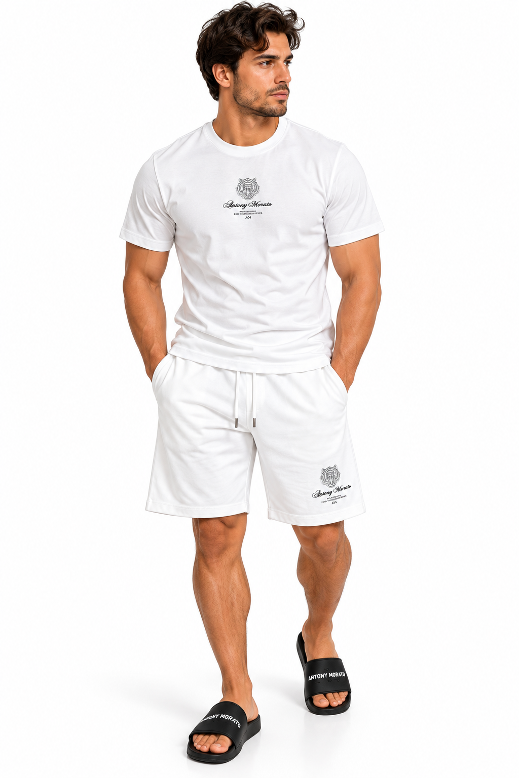 Conjunto Antony Morato Hombre Blanco Camiseta y Short
