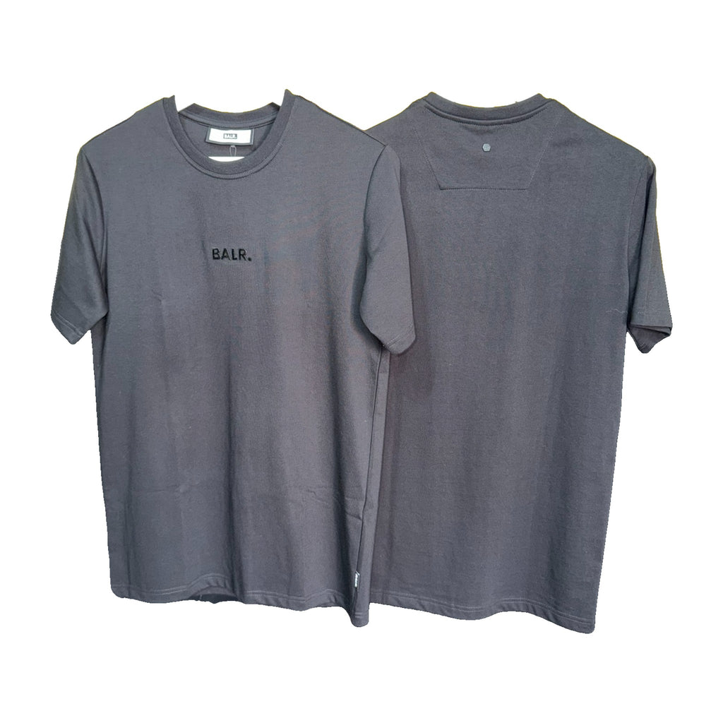 Camiseta BALR. Hombre Gris Antracita Minimalista