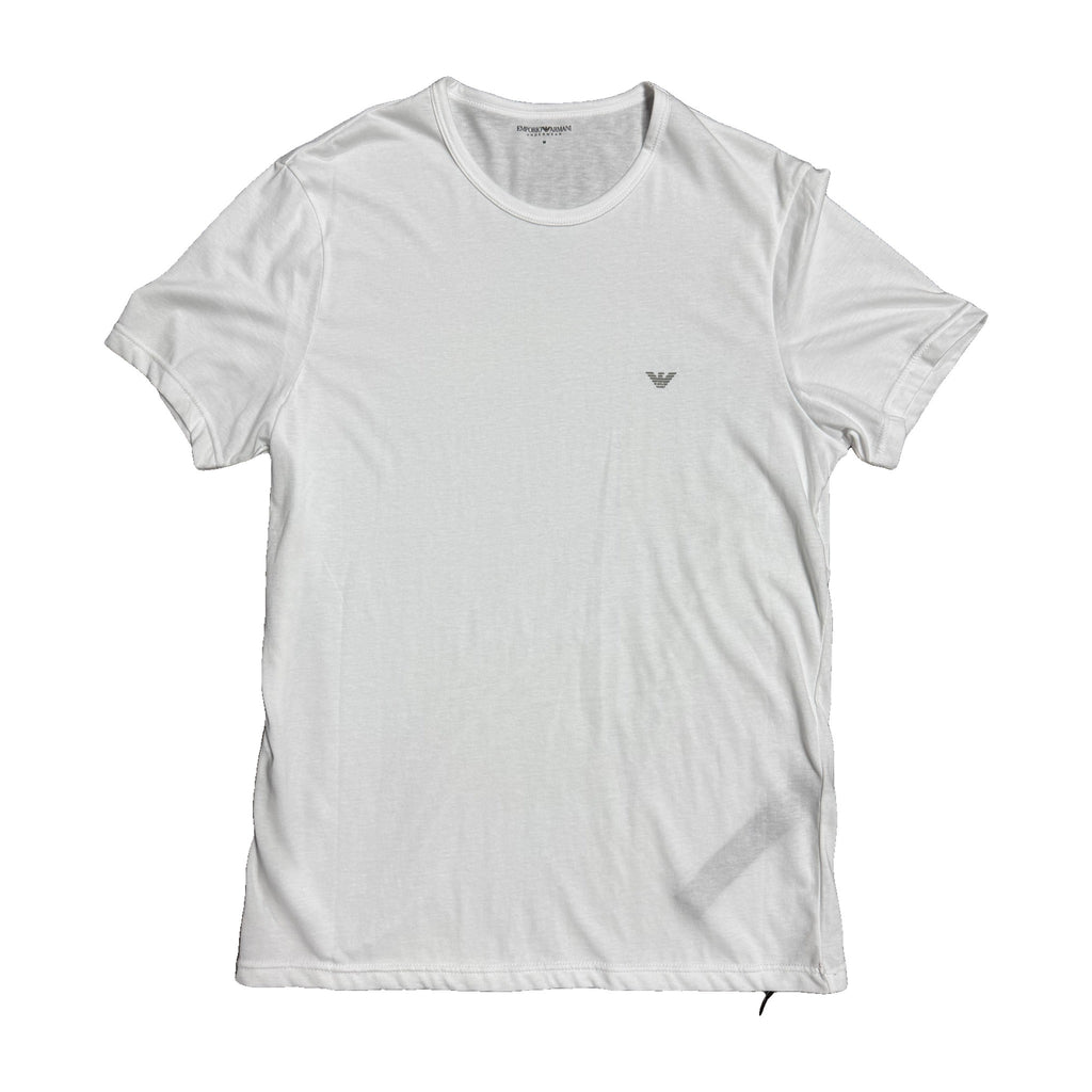 Camiseta Emporio Armani Mujer Blanca Básica Logo Águila