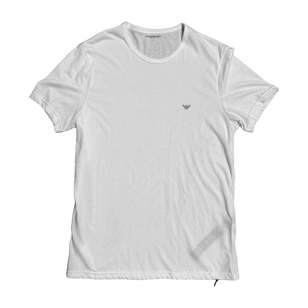 Camiseta Emporio Armani Mujer Blanca Básica Logo Águila