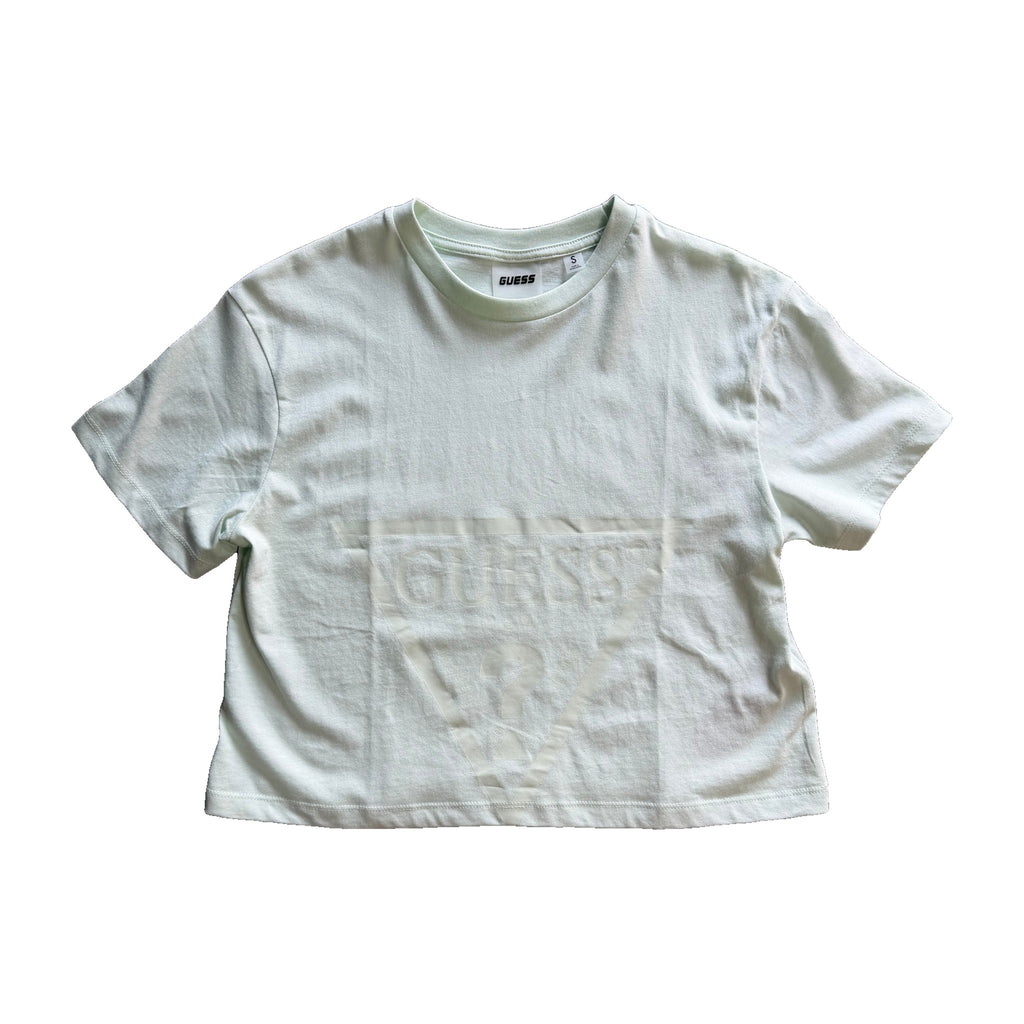 Camiseta Crop Guess Verde Menta Mujer