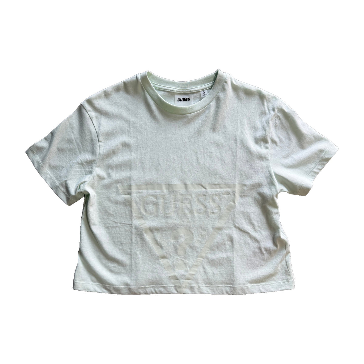 Camiseta Crop Guess Verde Menta Mujer