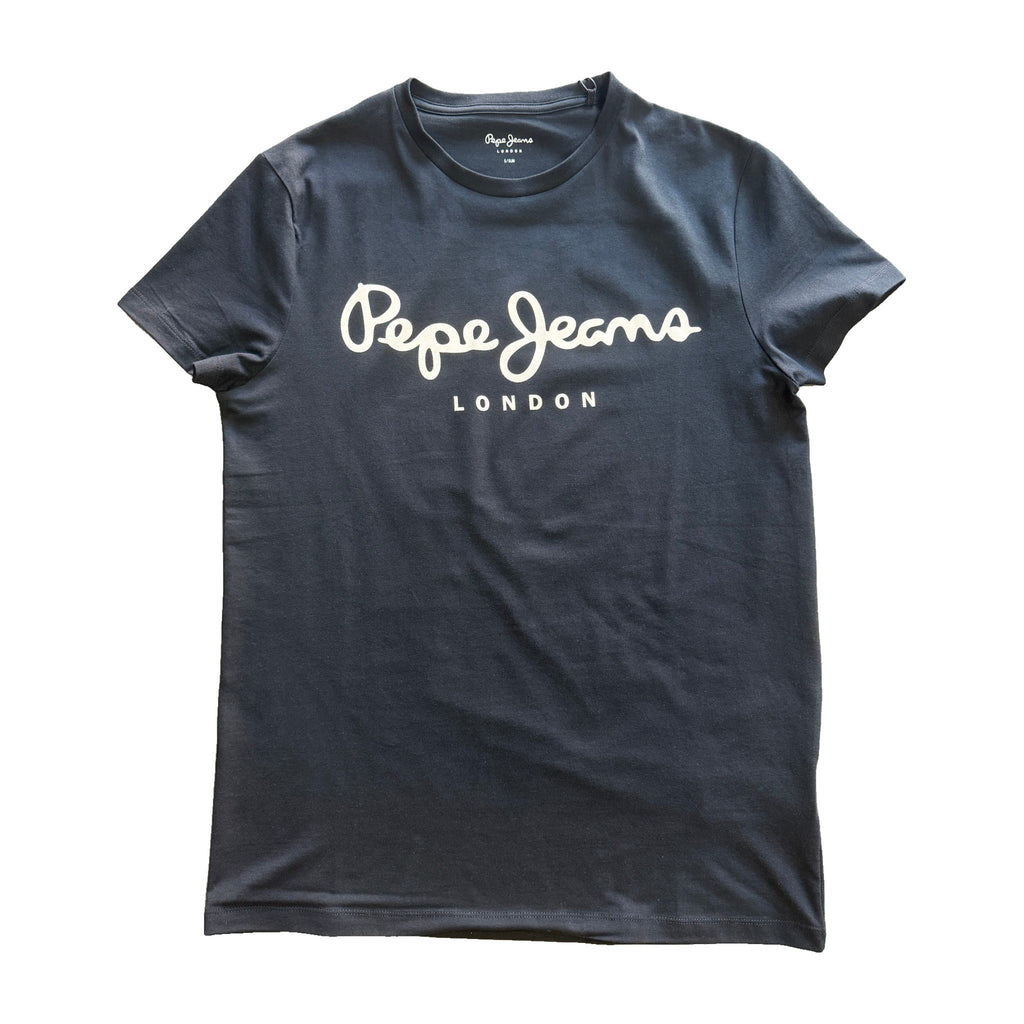 Camiseta Pepe Jeans Azul Marino Logo Hombre