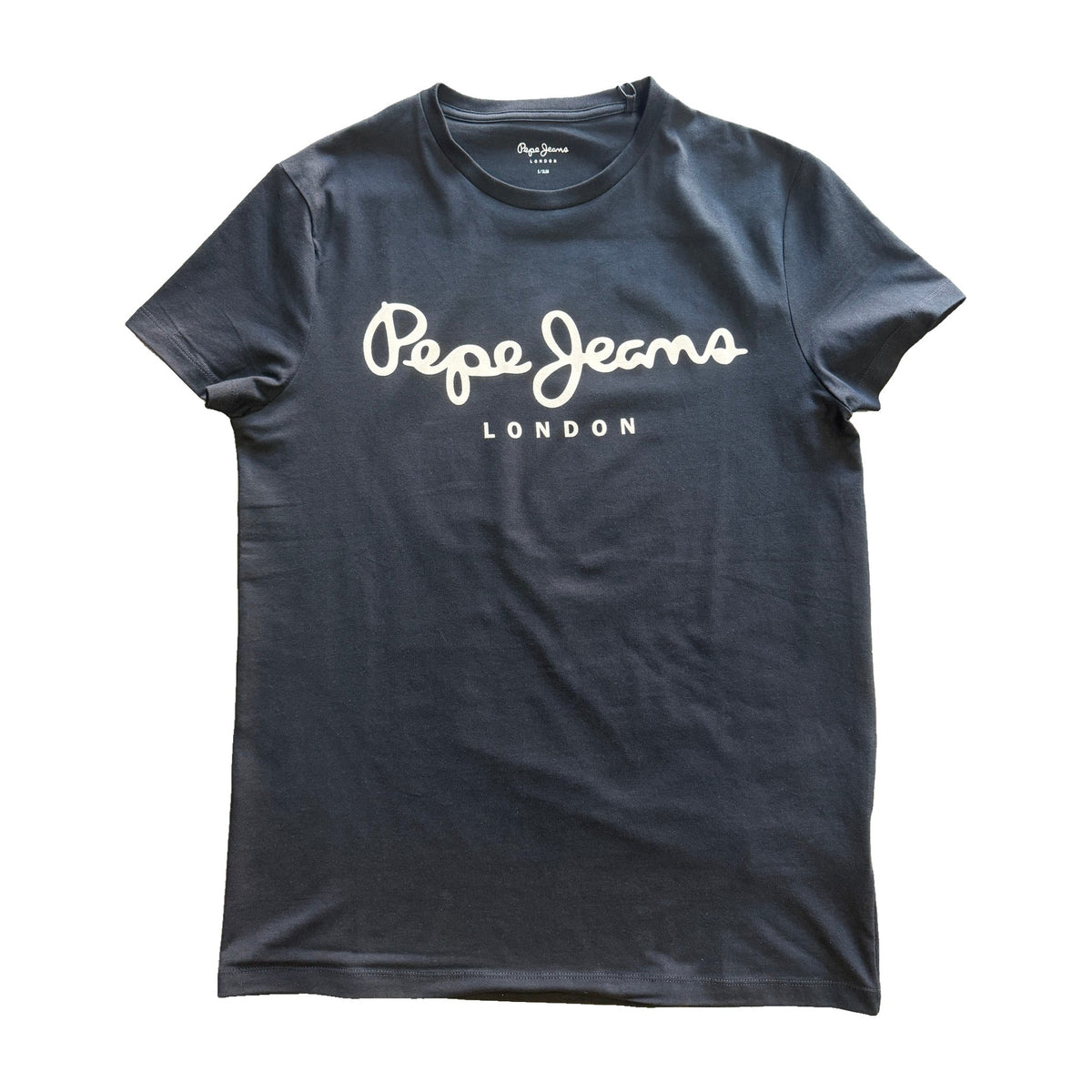 Camiseta Pepe Jeans Azul Marino Logo Hombre