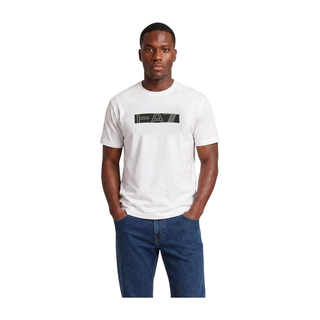 Camiseta EA7 Emporio Armani Blanca Logo Hombre