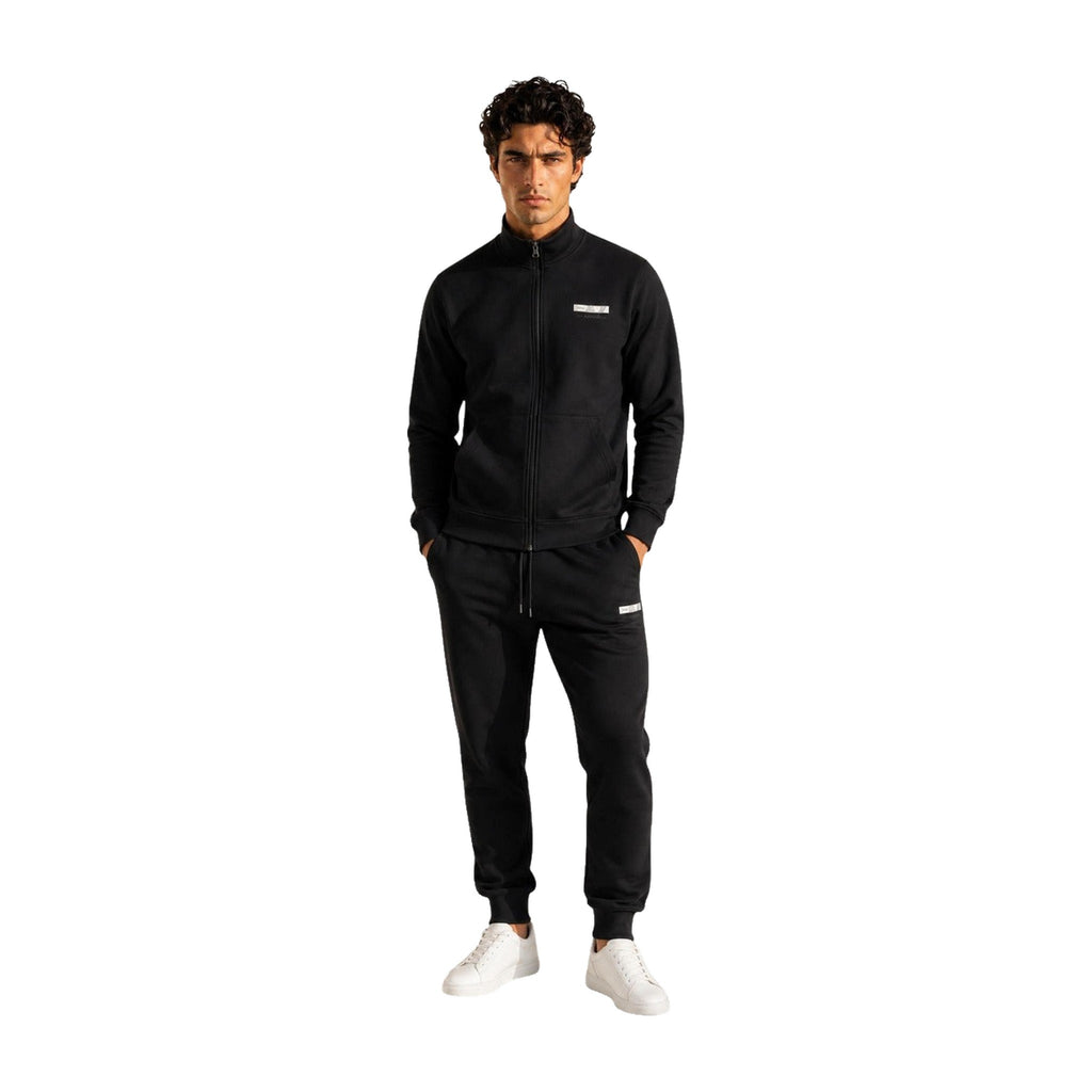 Chándal EA7 Emporio Armani Negro con Cremallera Hombre
