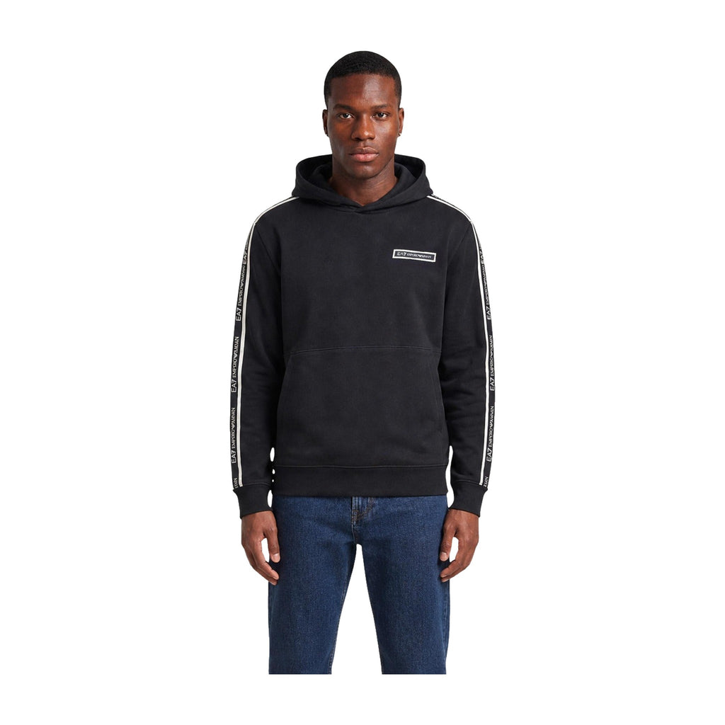 Sudadera EA7 Emporio Armani Negra con Capucha Hombre