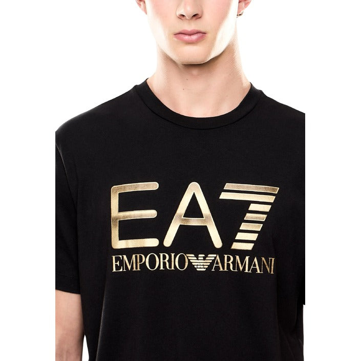 Conjunto EA7 Emporio Armani Negro con Logo Dorado Hombre