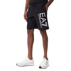 Conjunto EA7 Emporio Armani Negro con Logo Blanco Hombre