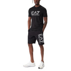 Conjunto EA7 Emporio Armani Negro con Logo Blanco Hombre