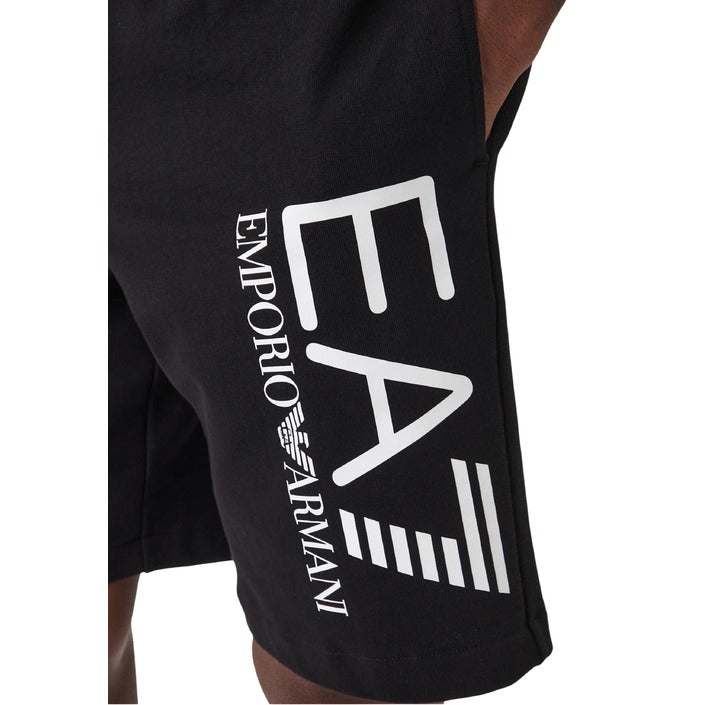 Conjunto EA7 Emporio Armani Negro con Logo Blanco Hombre