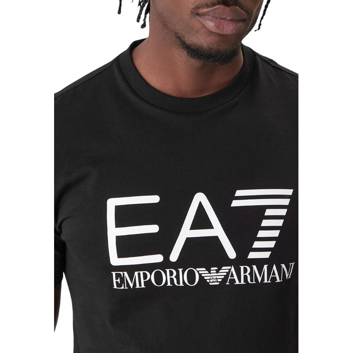 Conjunto EA7 Emporio Armani Negro con Logo Blanco Hombre