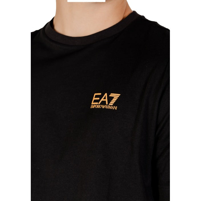 Conjunto EA7 Emporio Armani Negro Logo Dorado Hombre