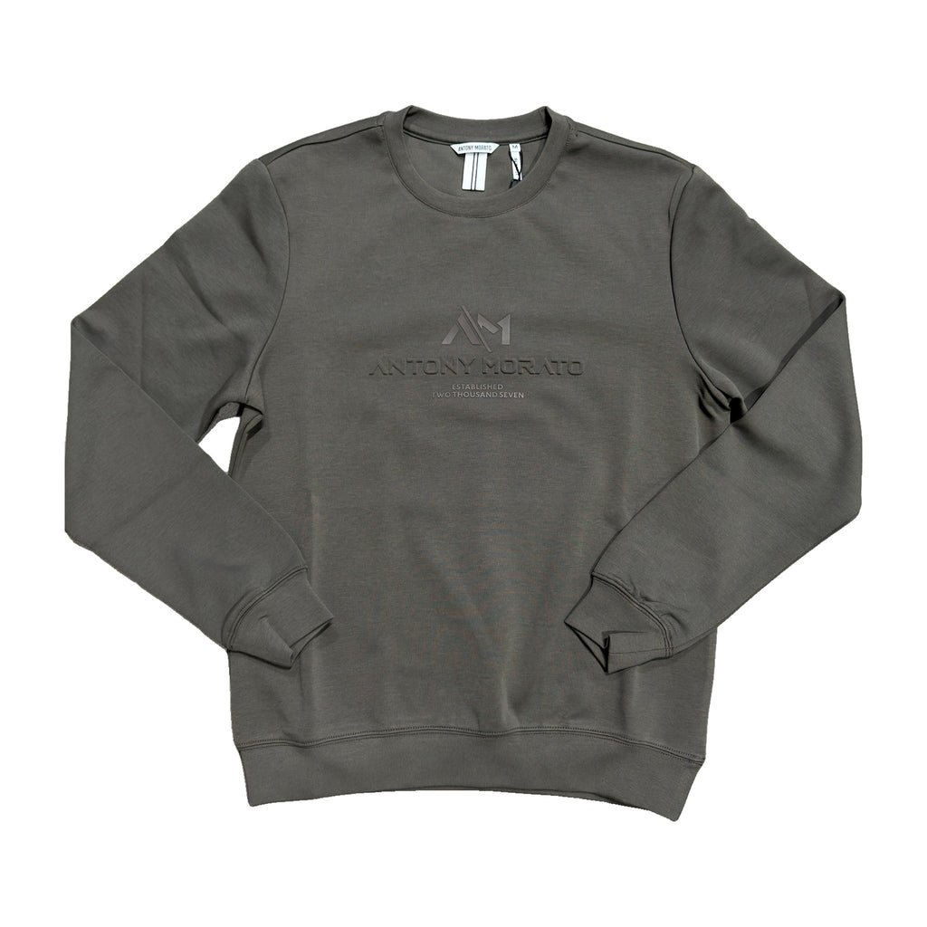 Sudadera Antony Morato Hombre Verde Caqui Cuello Redondo