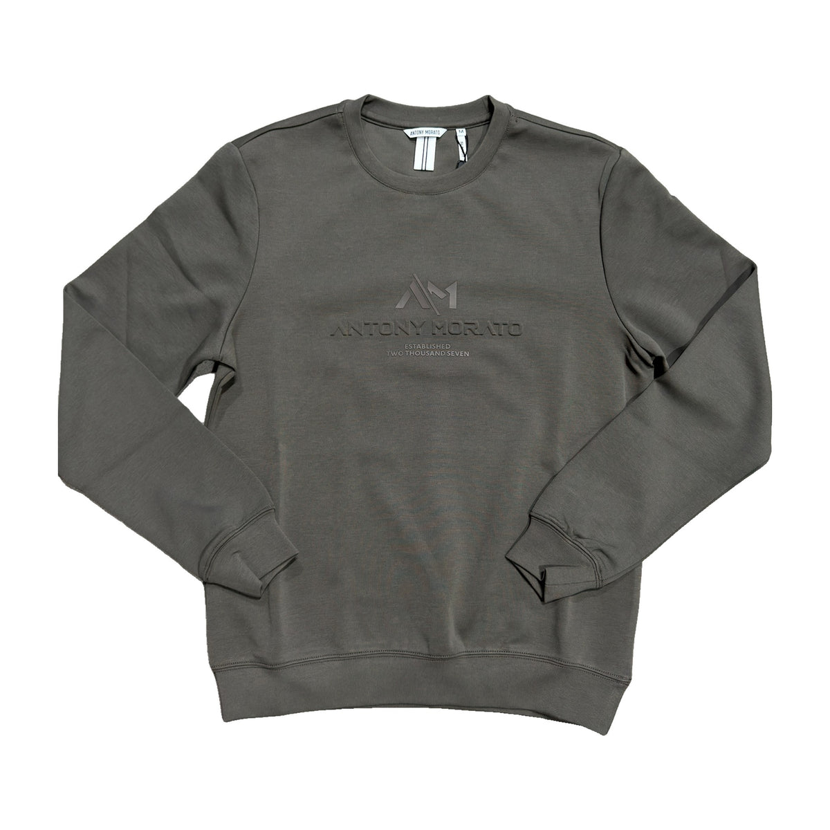 Sudadera Antony Morato Hombre Verde Caqui Cuello Redondo