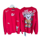 Sudadera George V Hombre Roja Oso Avenue Paris