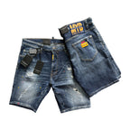 Pantalón Corto Vaquero My Brand Hombre Azul con Rotos