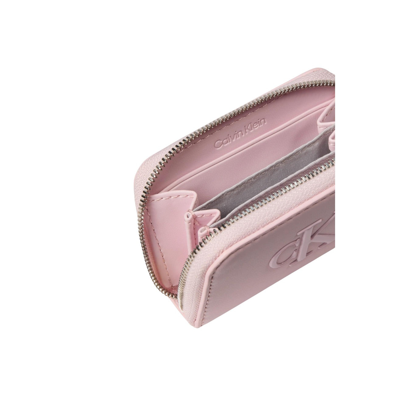Calvin Klein Carteros Mujer Rosa Con Cremallera En PU De Alta Calidad Para Uso Diario