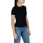 Guess Active Mujer Camisetas Estilo Comodidad Rendimiento Diario En Negro Tejido Suave Duradero