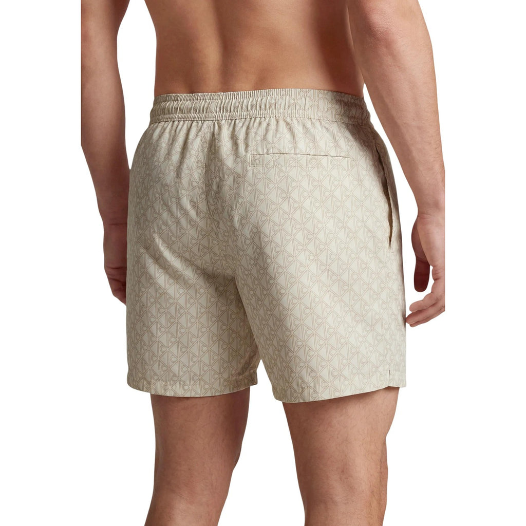 Calvin Klein Jeans Bañadores Hombre Beis Unicolor Cómodo Resistente Playa Piscina