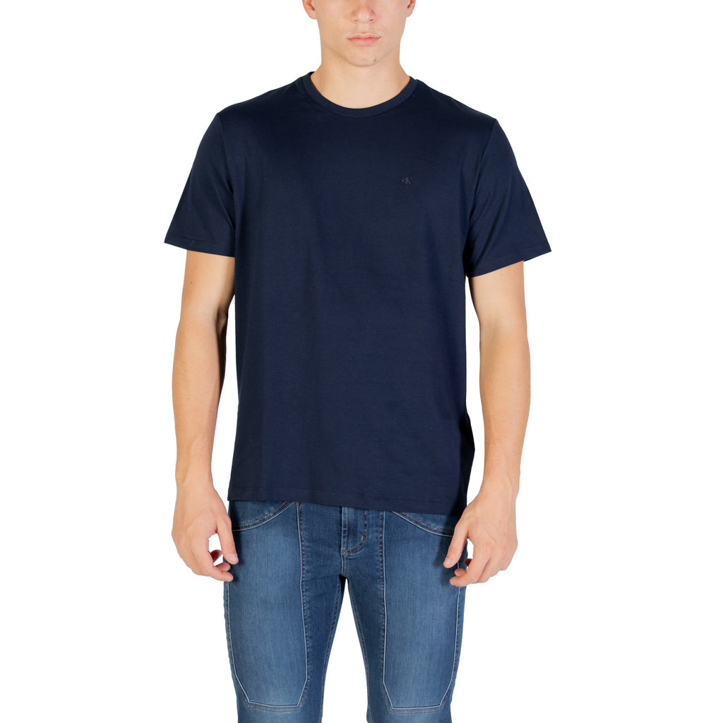 Calvin Klein Jeans T-shirts Homme Bleu Confort