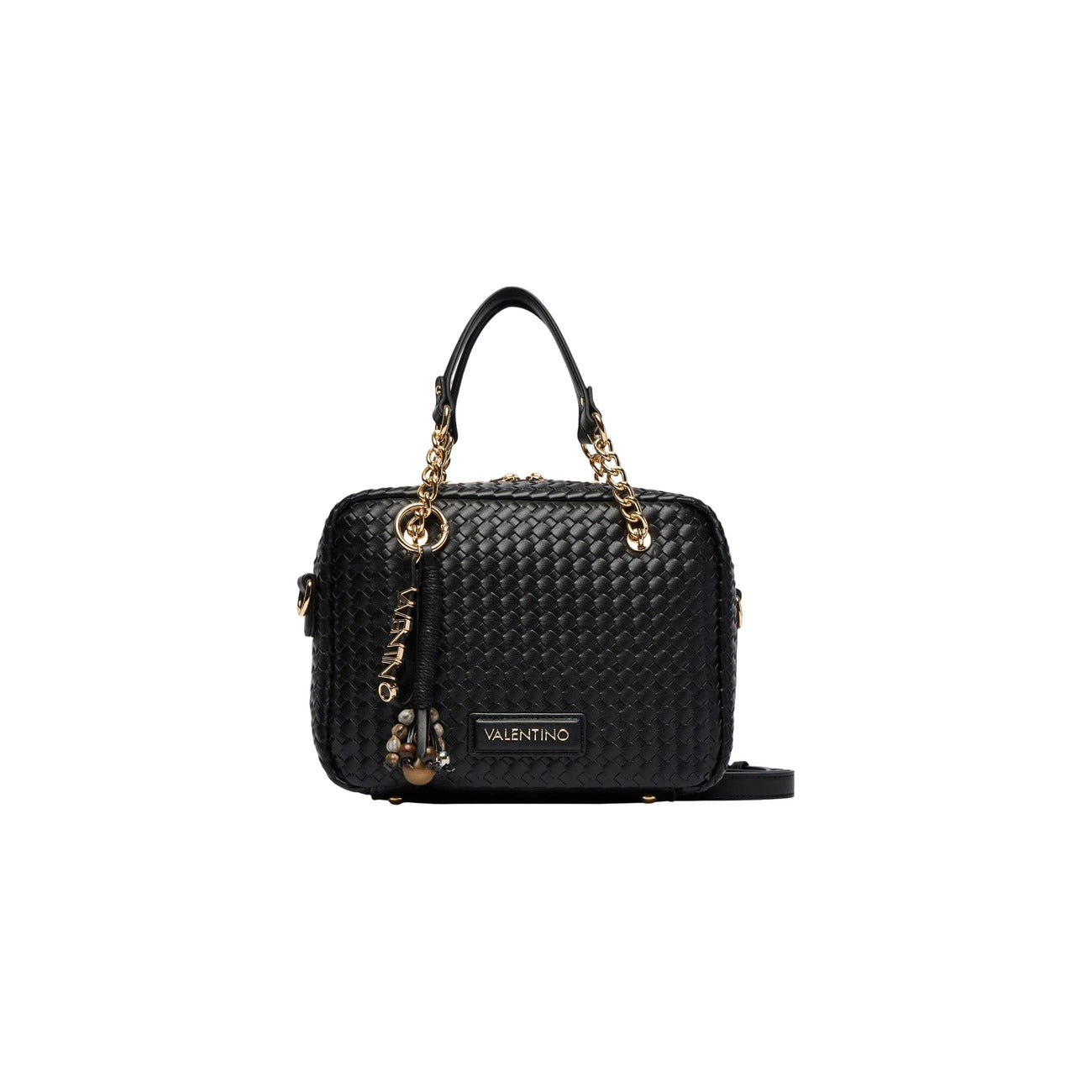 Valentino Bags Bolsos Mujer Negro De Mano Bandolera Asa Ajustable Y Bolsillos Interiores
