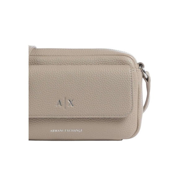 Armani Exchange Mujer Bolsos Beige Con Cremallera Y Bolsillos Interiores Poliéster 18x11x4 Cm