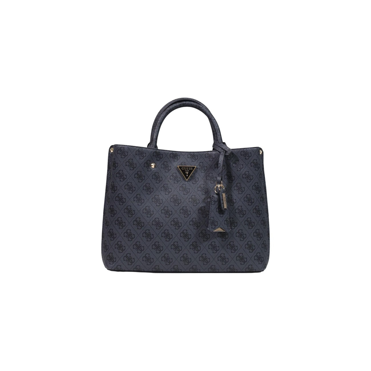 Guess Bolso Mujer Negro Con Cremallera Bolsillos Interiores Y Material PU De Alta Calidad