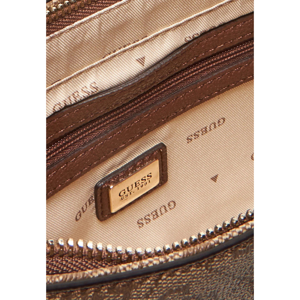 Guess Bolsos Mujer Beis Con Cremallera Y Bolsillos