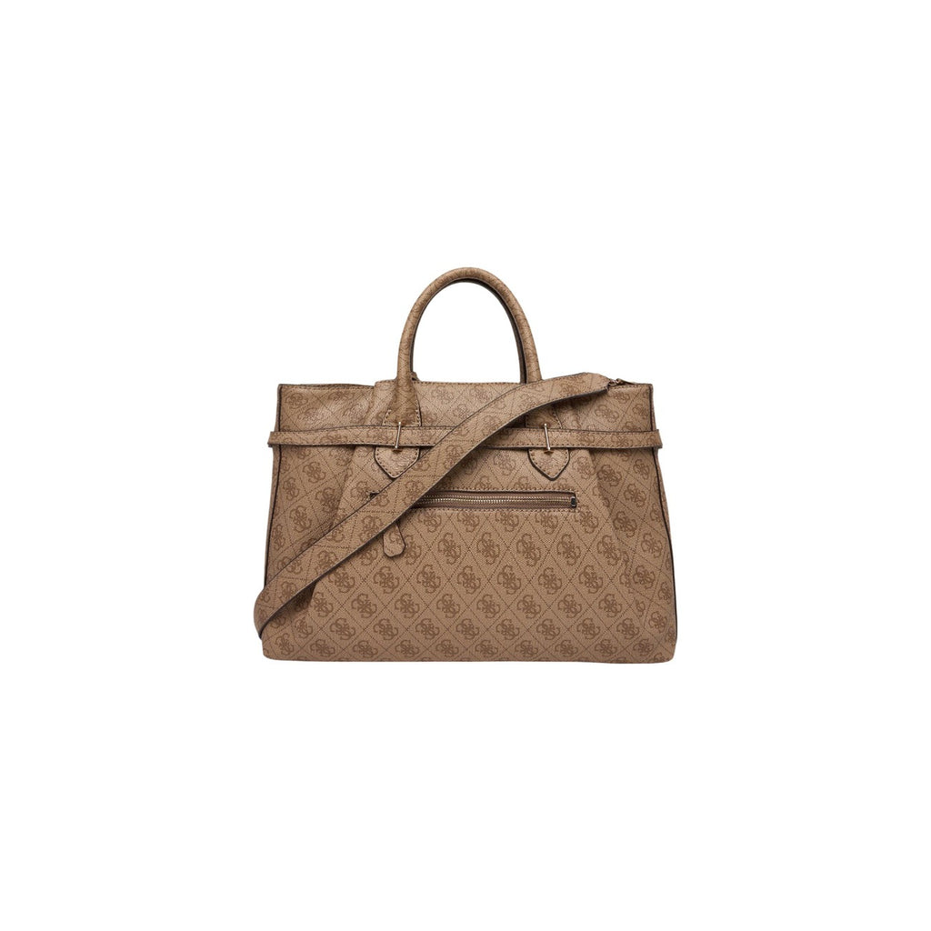 Guess Bolso De Mano Mujer Beige Poliuretano 100 Práctico Y Elegante Para Diario