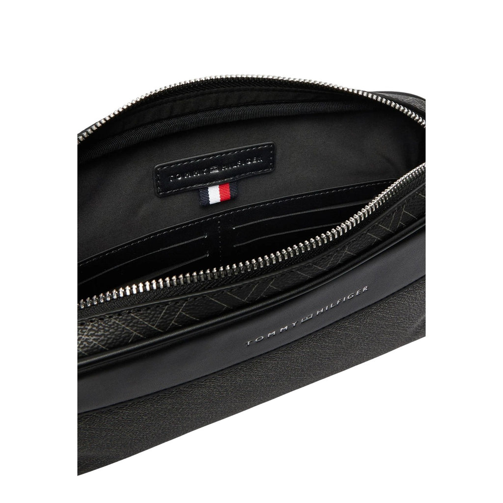 Tommy Hilfiger Bolso De Hombre Con Organización Estilo Actual Y Comodidad Duradera Negro Premium