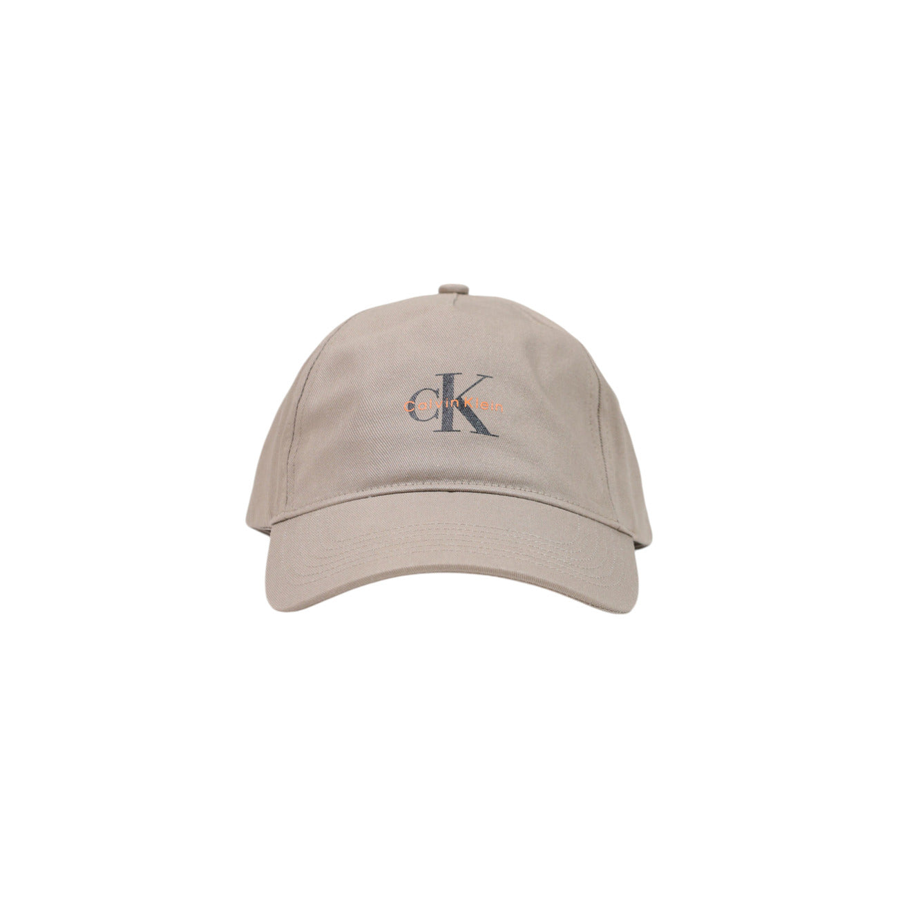 Calvin Klein Sombrero Hombre Beis 100% Algodón Con Hebilla Y Vista Moderna