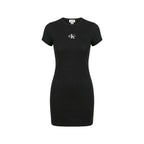 Calvin Klein Jeans Vestidos Mujer Negro Con Estampado Distintivo Y Comodidad Diario