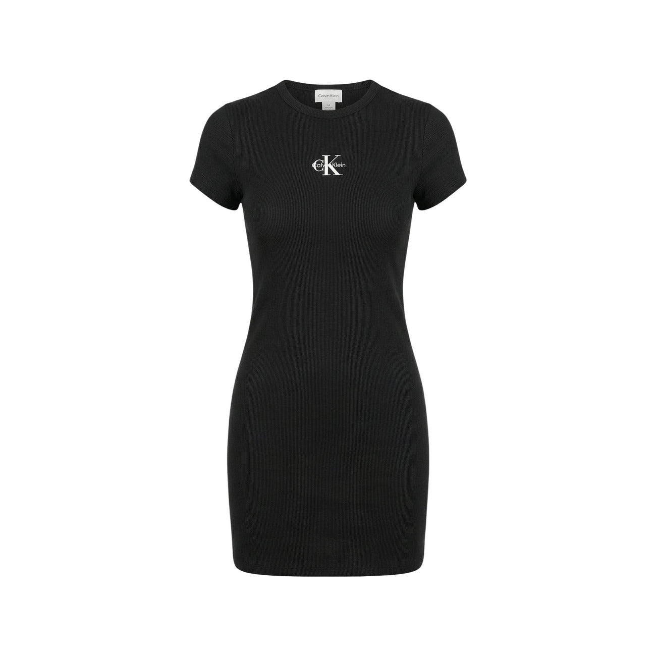 Calvin Klein Jeans Vestidos Mujer Negro Con Estampado Distintivo Y Comodidad Diario