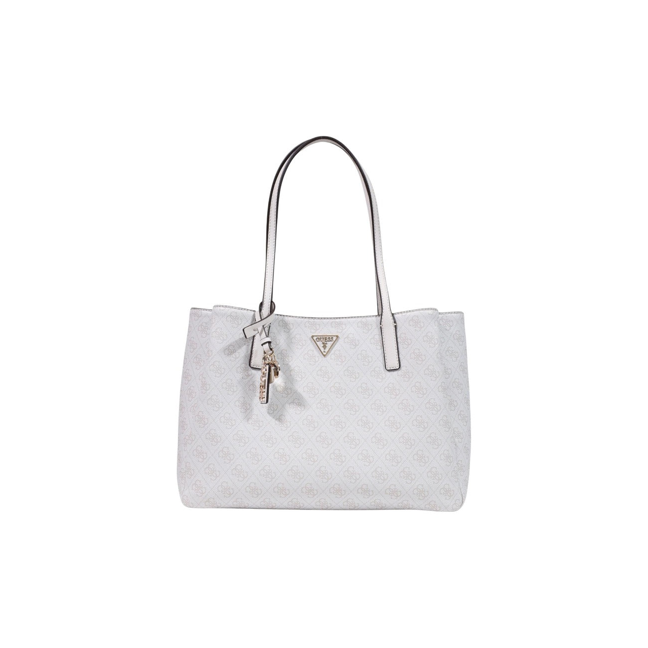 Guess Bolso De Mujer Beis Con Cremallera Bolsillos Interiores Medidas 40 27 13 Cm Compacto