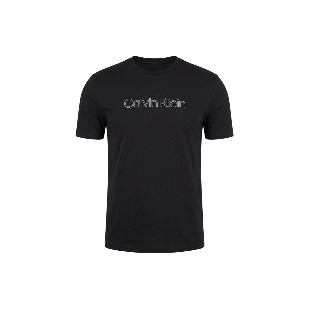 Calvin Klein Camisetas Hombre Cuello Redondo Negra Con Tejido Suave Y Estilo Minimalista