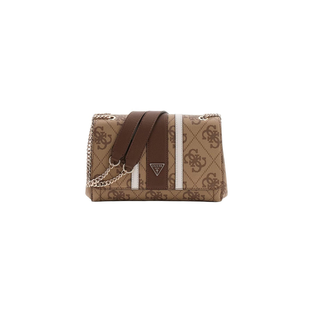 Guess Bolso De Hombro Elsie Beis Con Estampado Y Cremallera Bolsillos Interiores Para Mujer Estilo