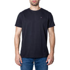 Tommy Hilfiger Men's T-Shirts Pure Cotton Soft Breathable Black Everyday Comfort