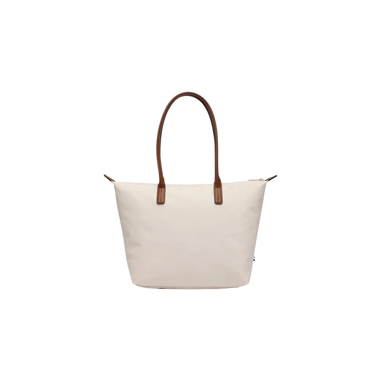 Tommy Hilfiger Bolso Mujer De Mano Nylon Piel Blanco Ligero Y Duradero Con Acabado Premium