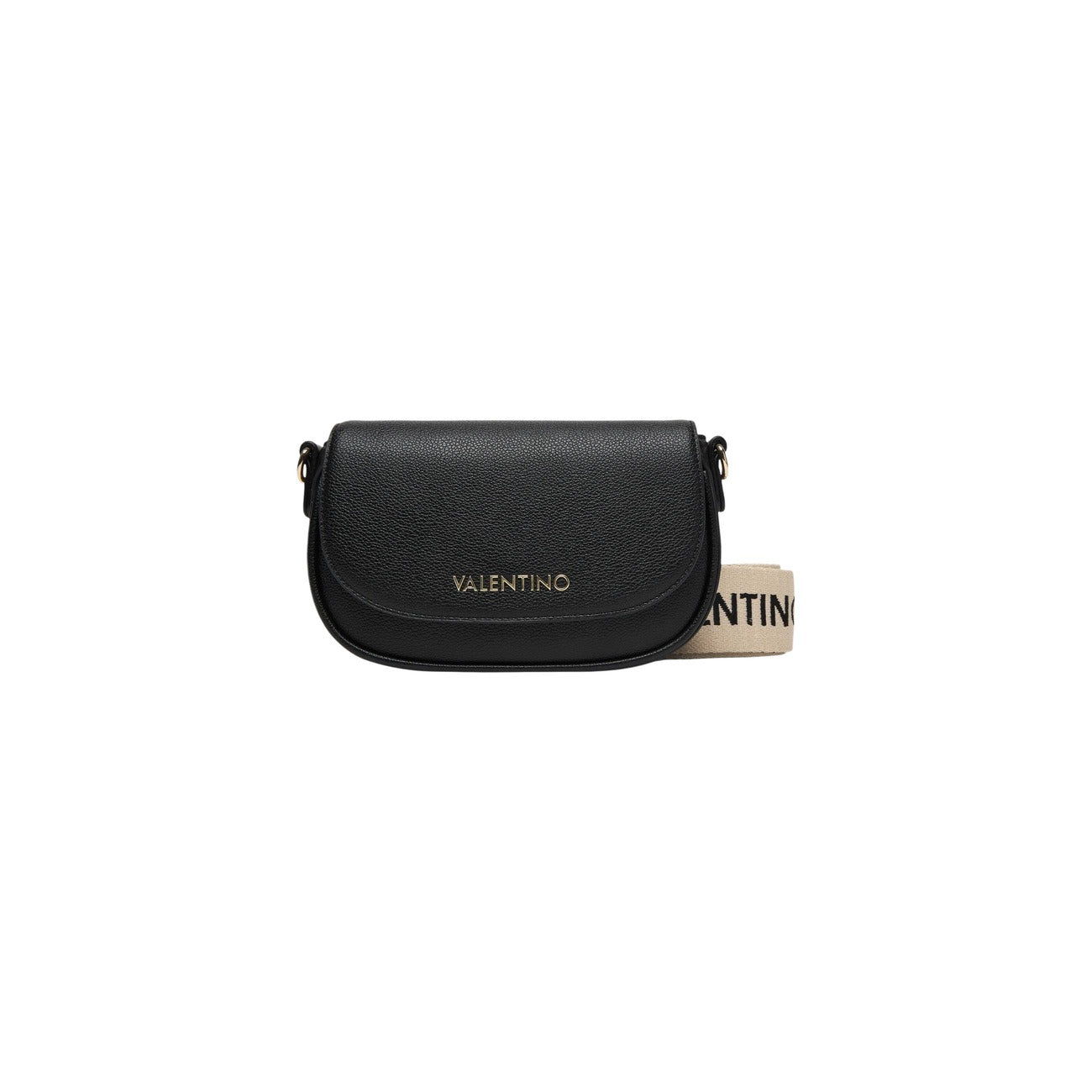 Valentino Bags Bolso Bandolera Negra Con Cremallera