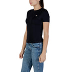 Guess Active Mujer Camisetas Estilo Comodidad Rendimiento Diario En Negro Tejido Suave Duradero