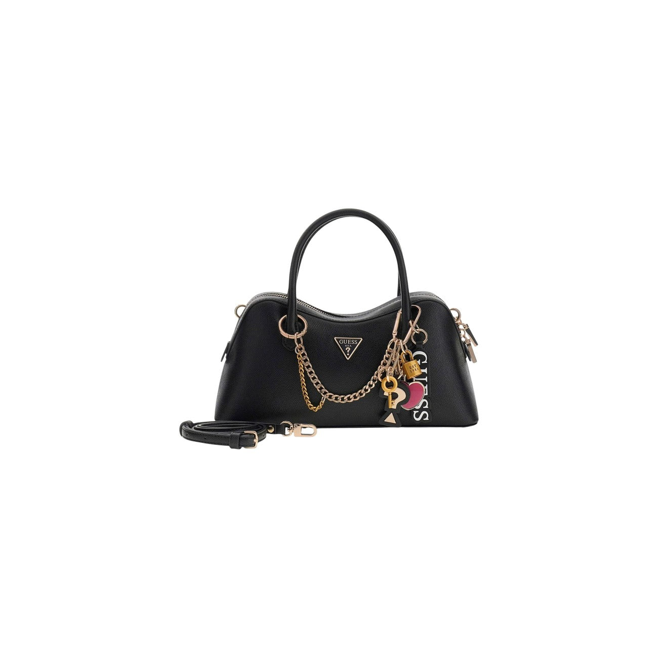 Guess Bolso Davina Beige Con Cremallera Mujer