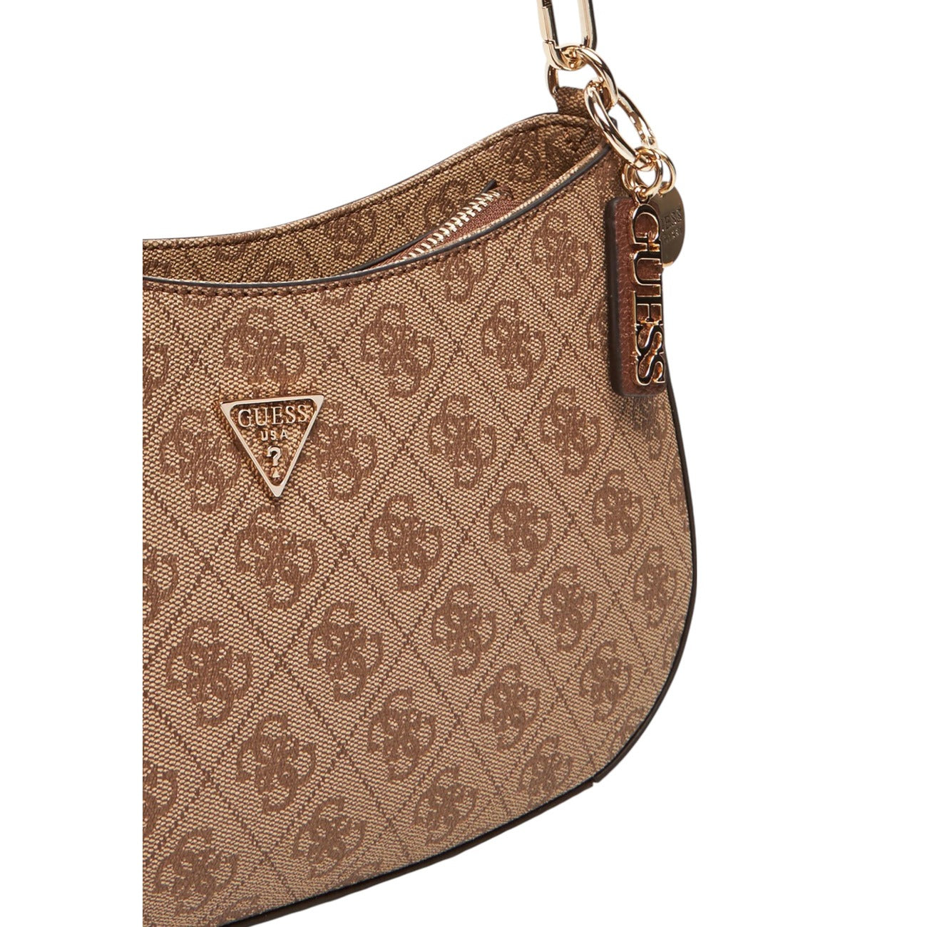Guess Bolsos Mujer Beis Con Cremallera Y Bolsillos